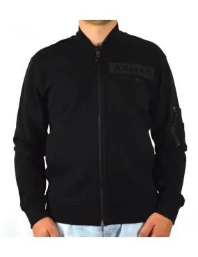 ARMANI EXCHANGE felpa uomo giubbino corto nero 6ZZM71