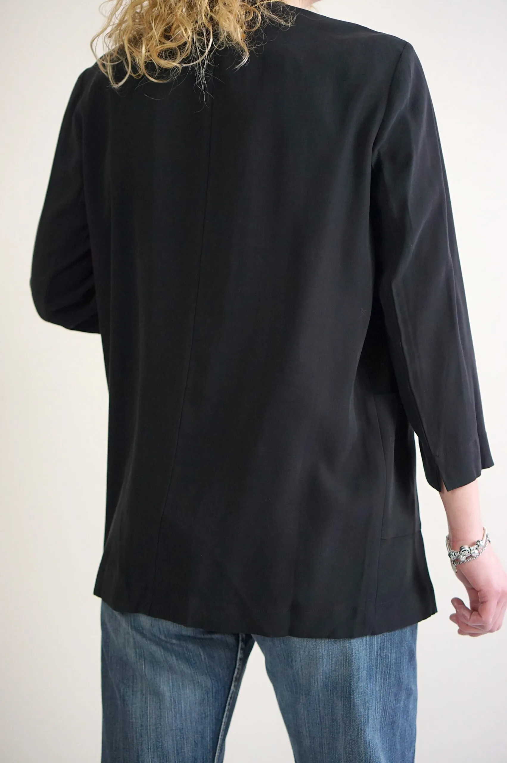 Blazer lungo nero | Akè