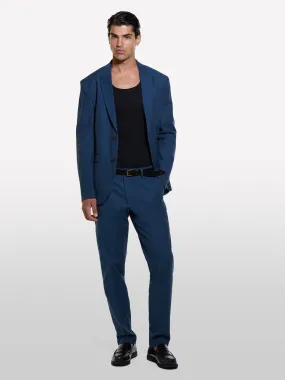 Blazer sartoriale blu scuro slim comfort fit