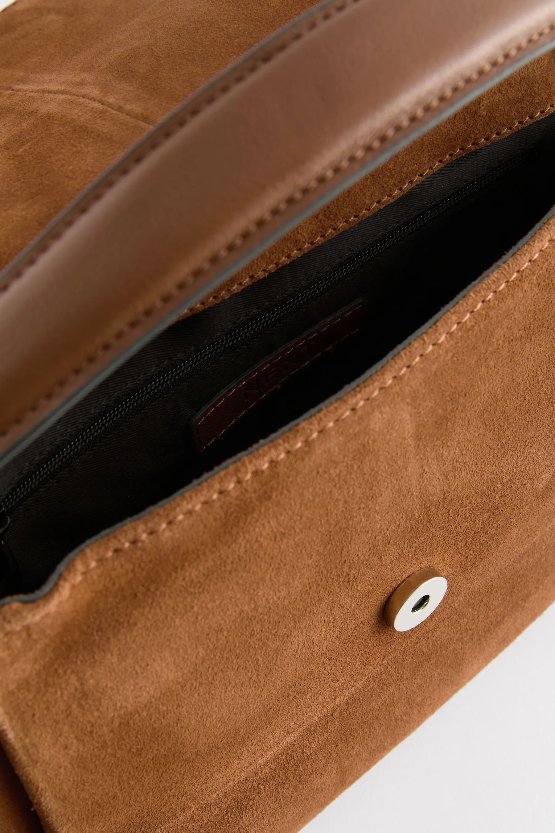 Borsa a tracolla scamosciata