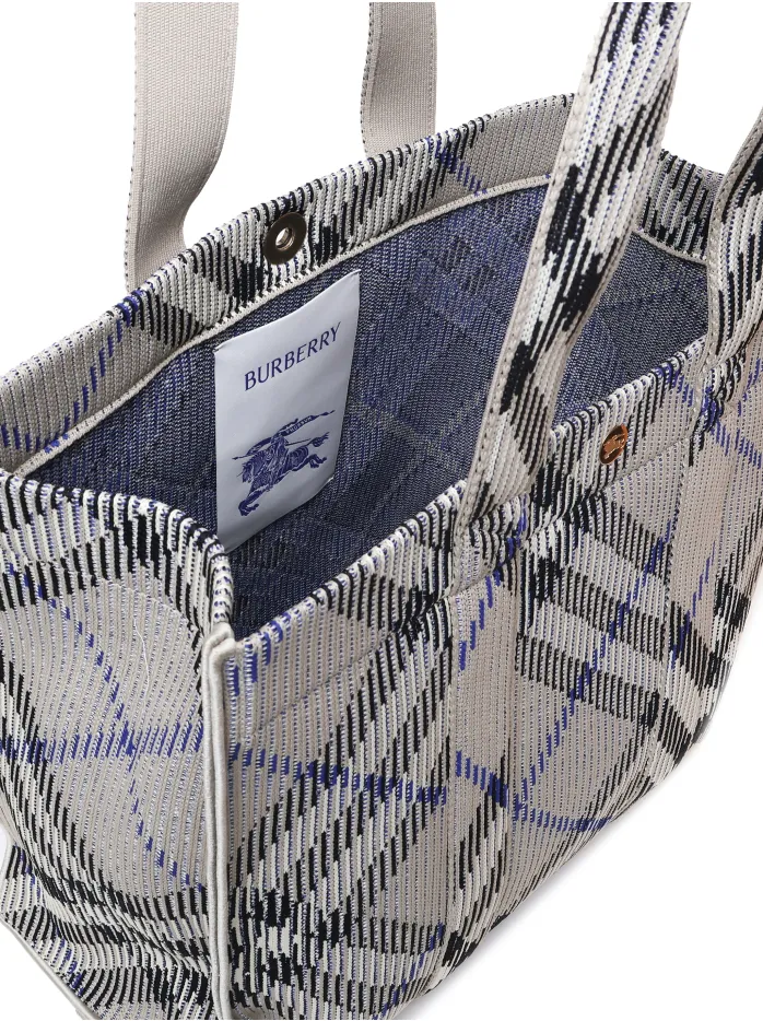 BORSA TOTE IN STAMPA VINTAGE CHECK