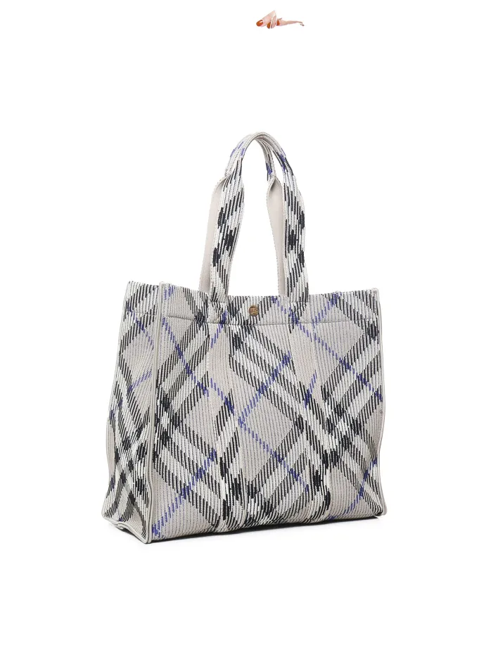 BORSA TOTE IN STAMPA VINTAGE CHECK