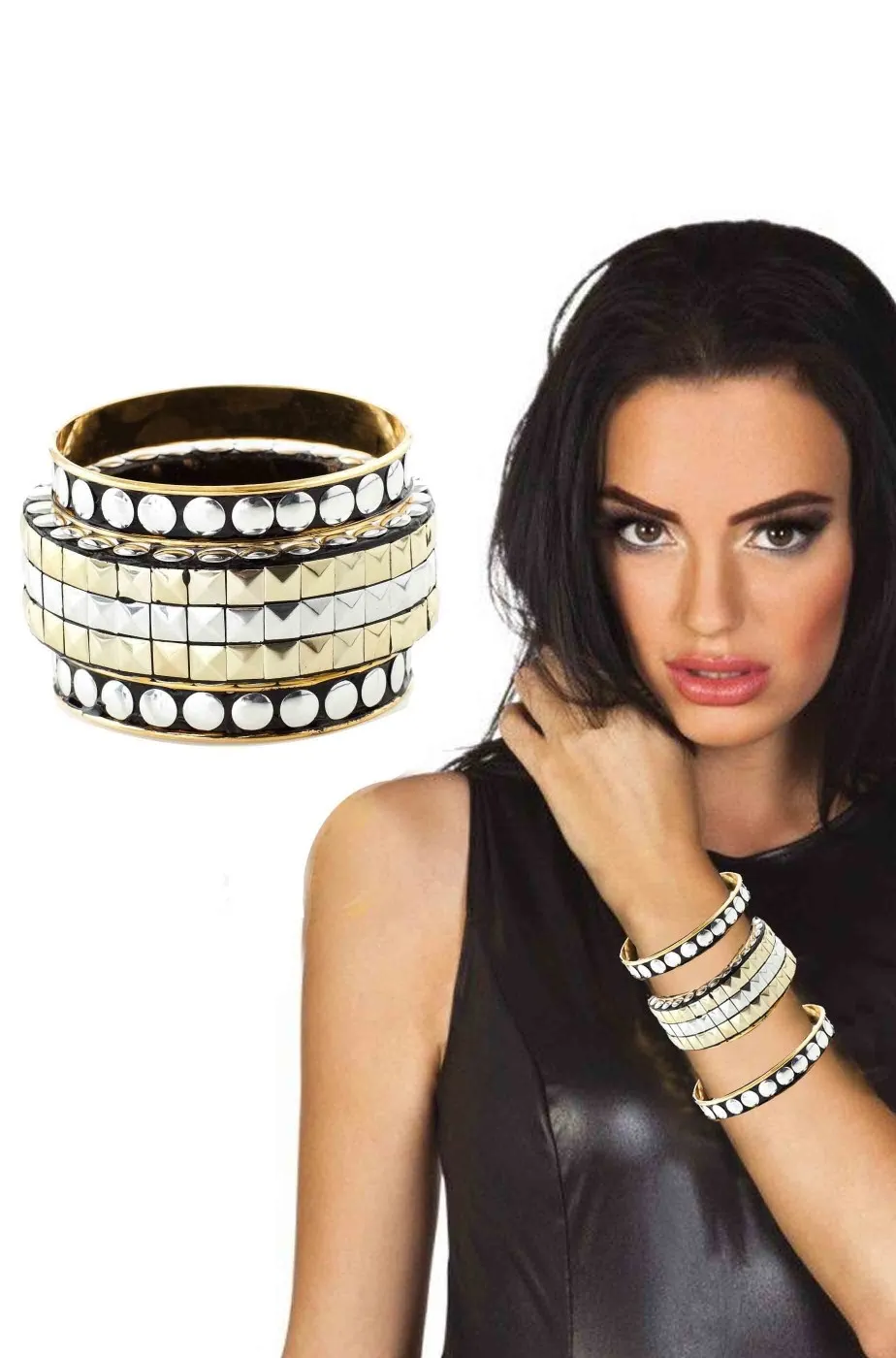 Bracciale a tre bracciali da greca o romana o egiziana