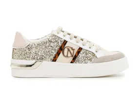 CafèNoir donna sneakers stringate in glitter