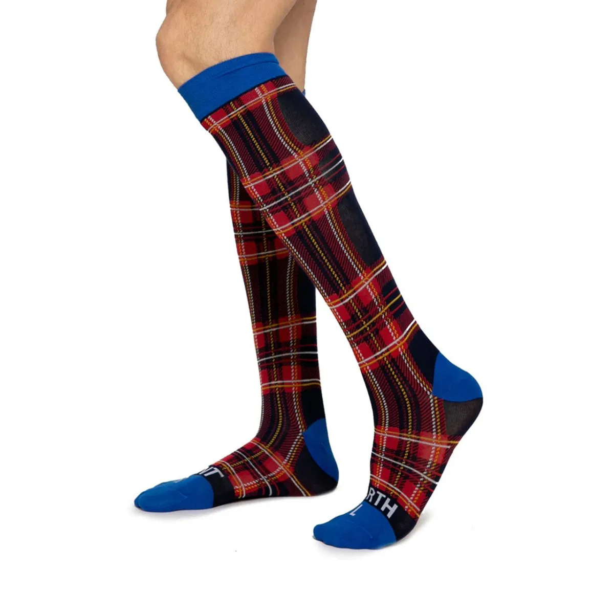 Calze Lunghe Uomo Con Stampa Tartan