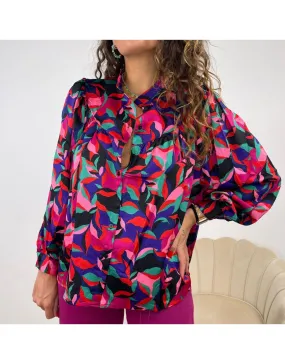 CAMICIA MULTICOLOR PUFF SLEEVE