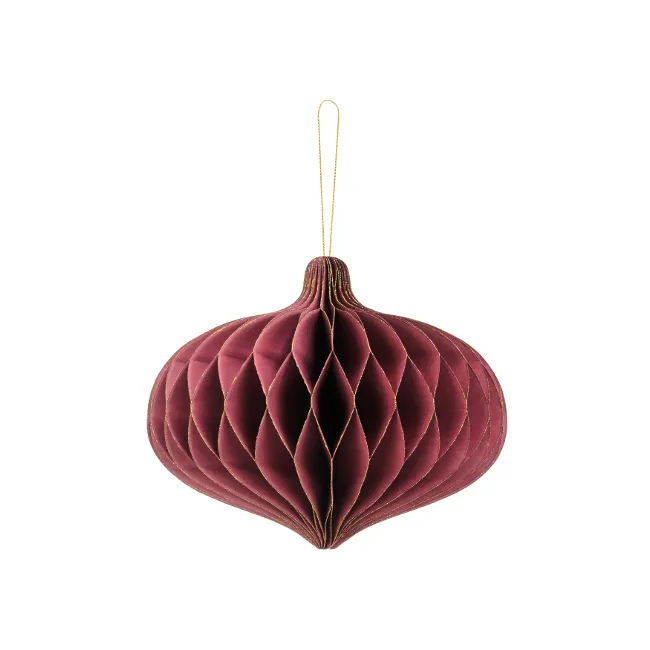 Ciondolo ovale marrone a forma di nido 16 x 15 cm - 1 pz.