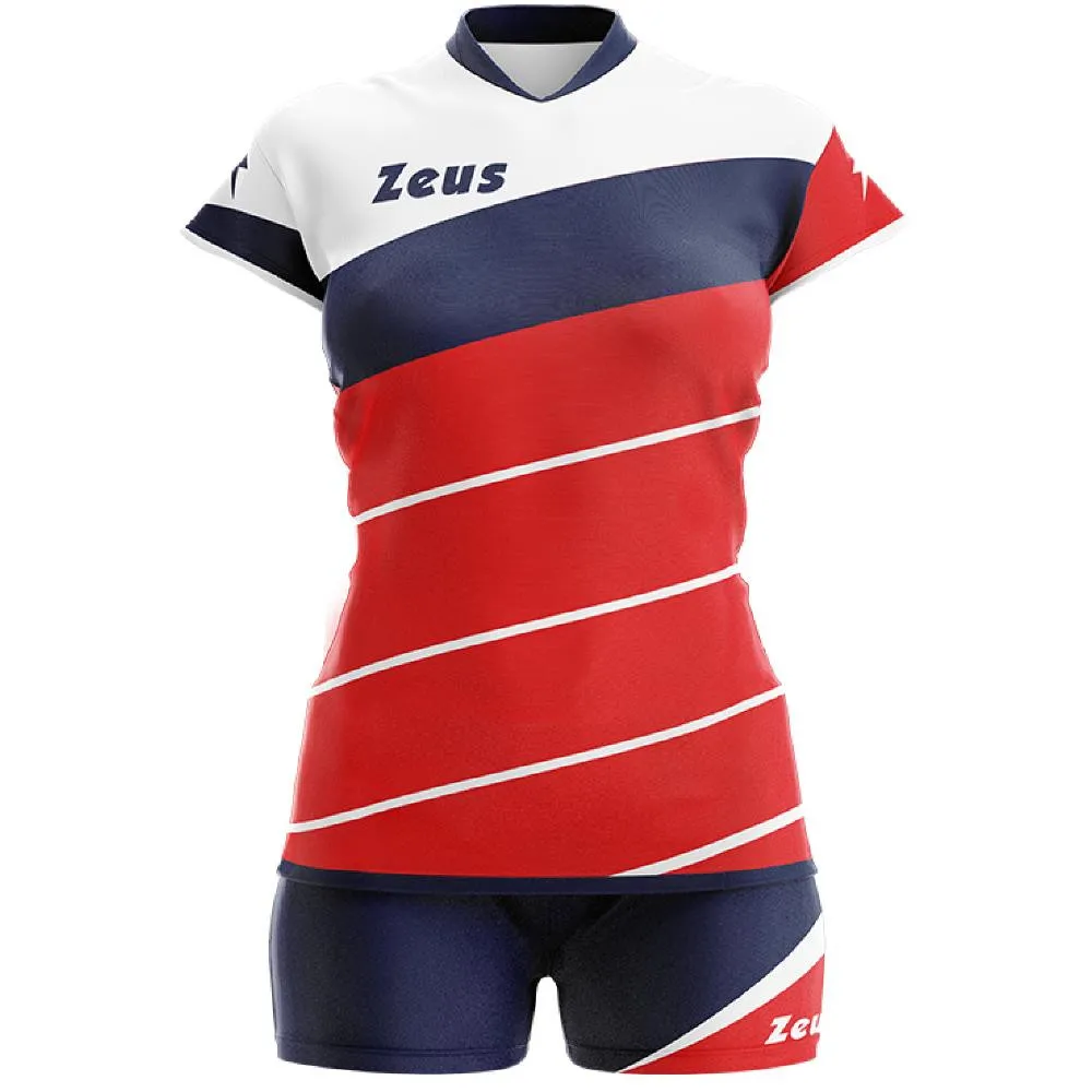 Completo Volley Kit Lybra Donna Pallavolo Zeus Personalizzabile Nome e Numero 12876