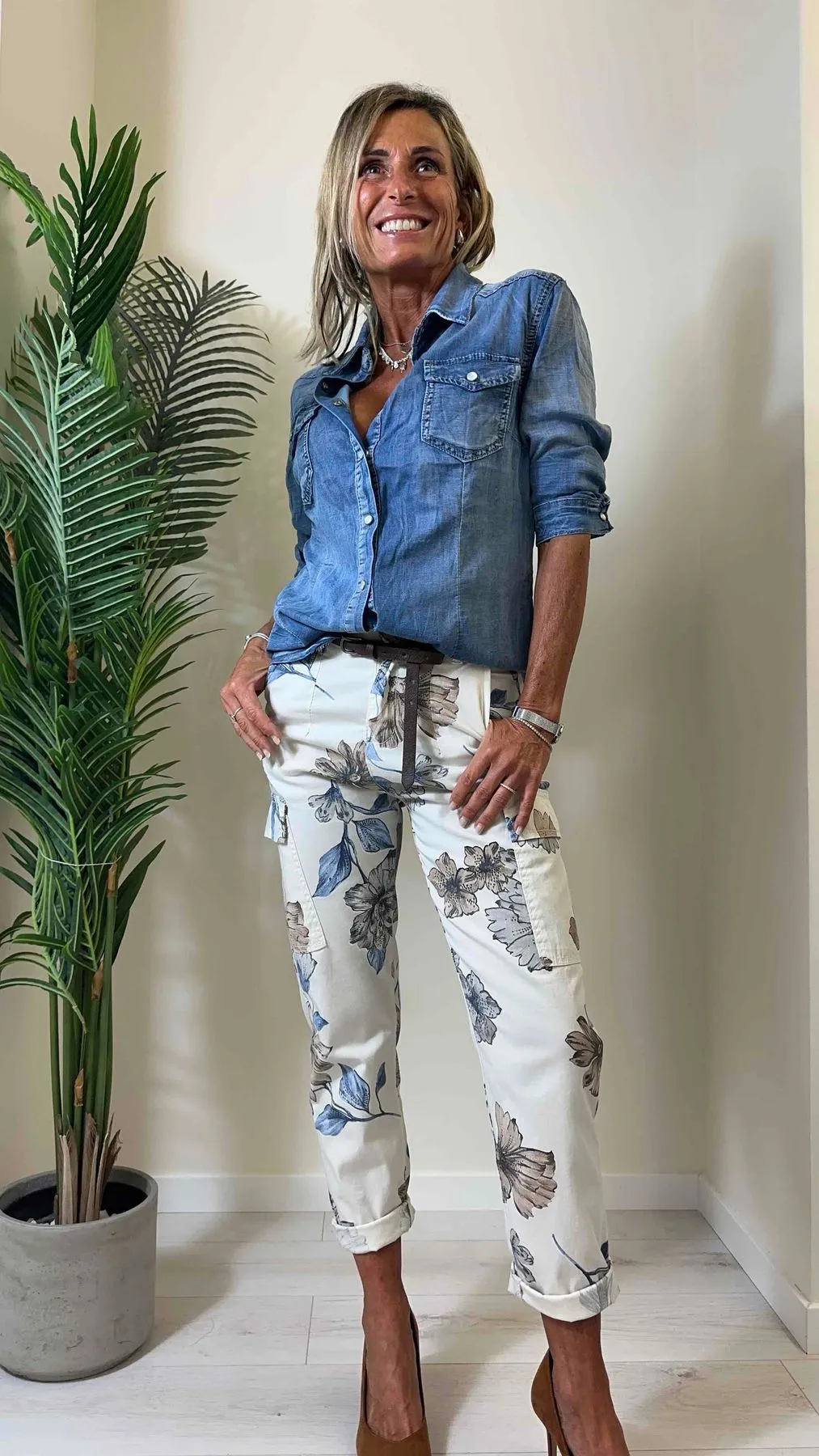 DAFNE - 220102P26 - CAMICIA COTONE DENIM FLUIDO