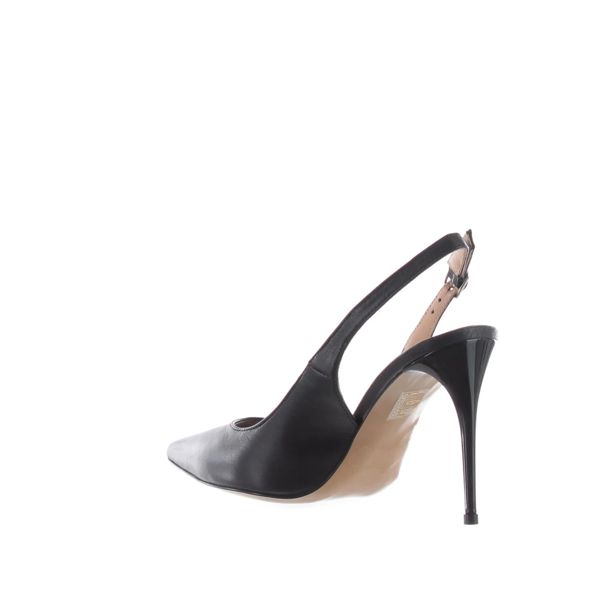 Décolleté slingback in pelle