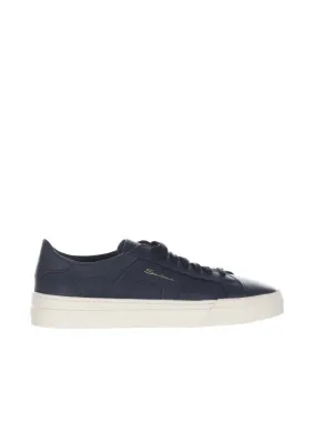 Double buckle sneaker in pelle bottalata