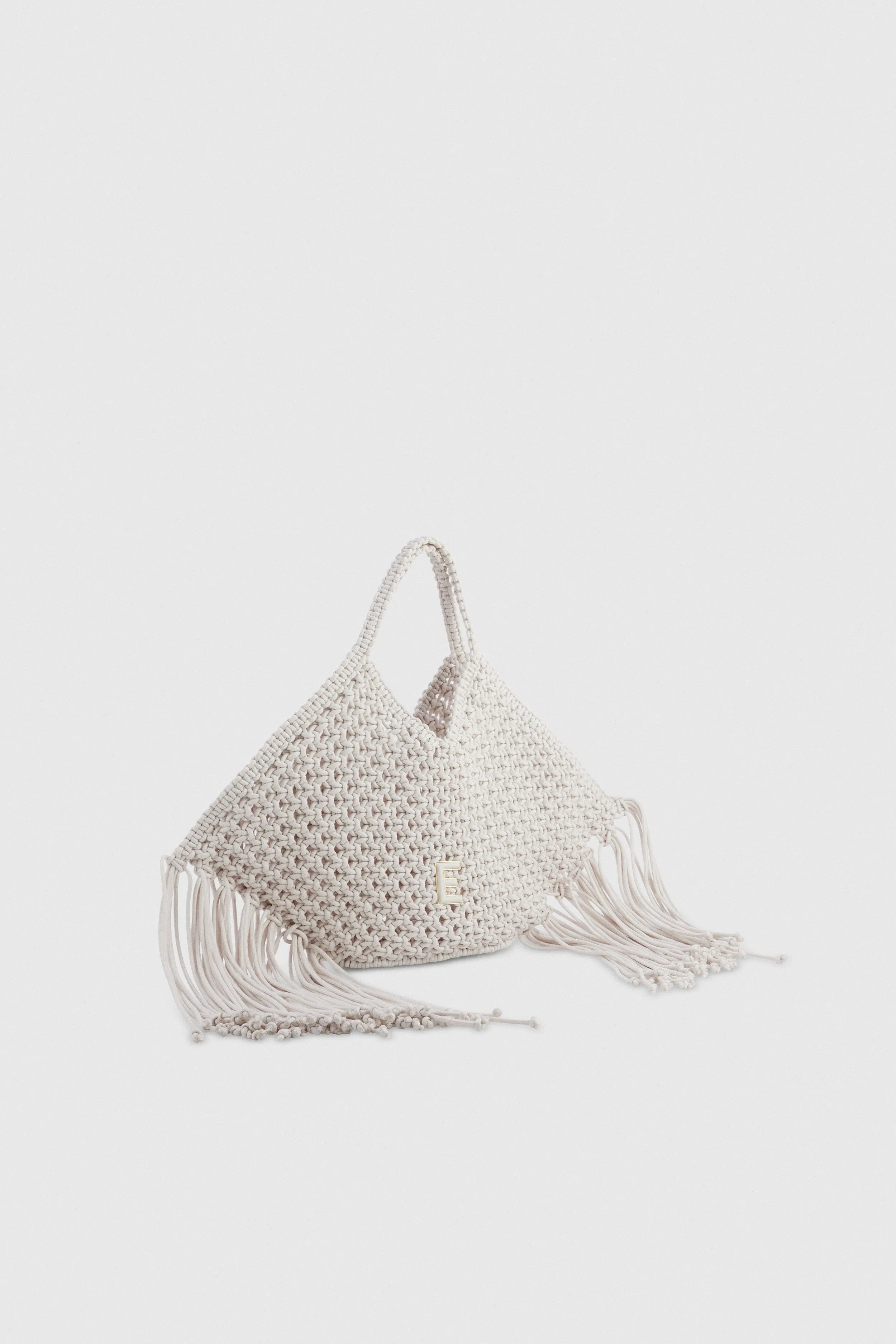 Ermanno Firenze BORSA TOTE INTRECCIATA CON FRANGE