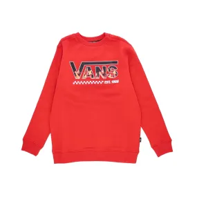 Felpa Girocollo Ragazzo Digi Flames Crewneck Dark Red