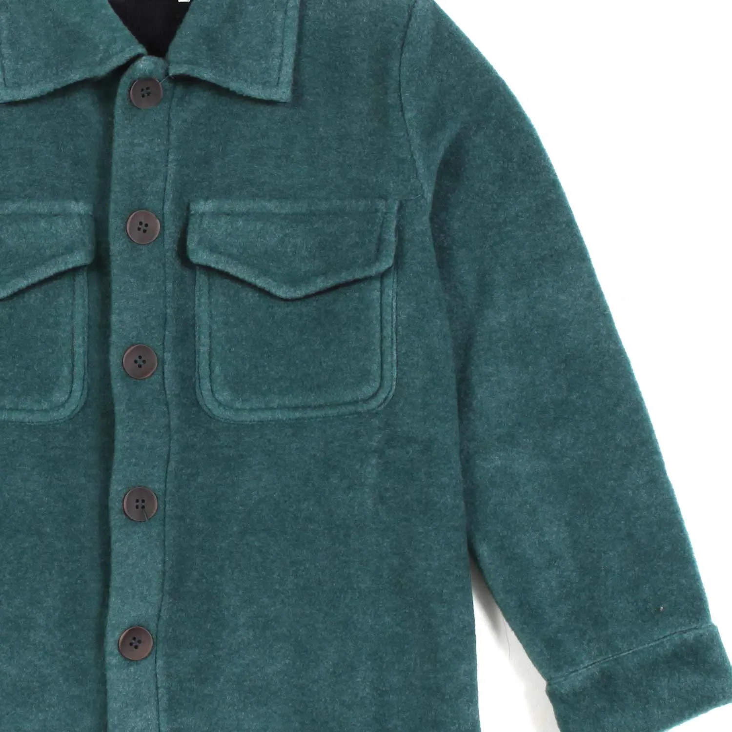 Giacca Camicia Verde Bottiglia Bambino E Bambina