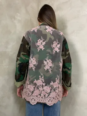 Giacca Vintage Camou Tulle Rosa
