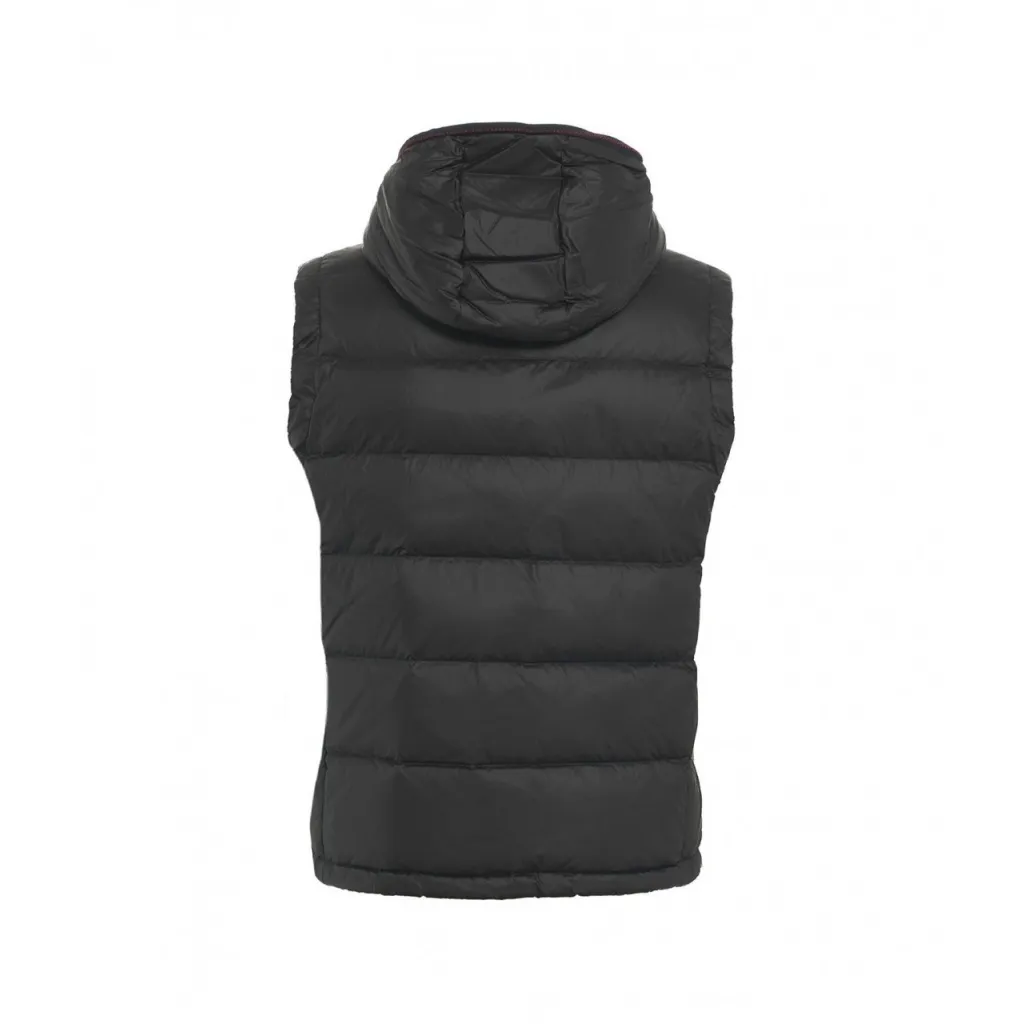 Gilet in piuma Donoma in nylon ripstop nero