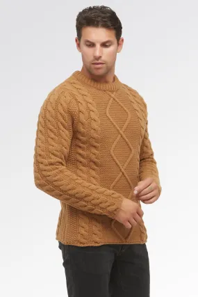 Girocollo Trecce Jacquard - Uomo, Autunno/Inverno - Misto Lana | Brunella Gori