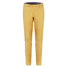 Henk ter Horst: chino di lusso in cotone slim-fit Giallo ocra