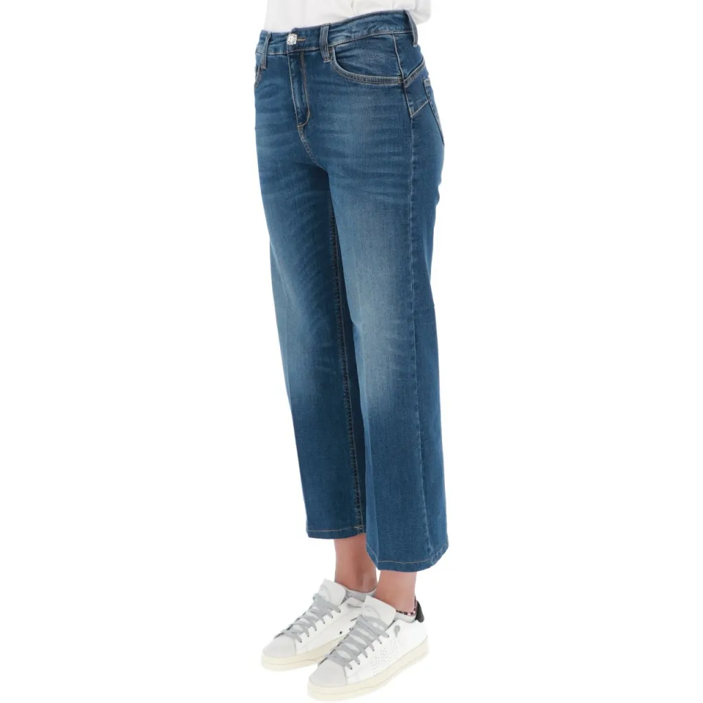 Jeans Liu Jo Jeans Donna Parfait Cropped DENIM BLUE