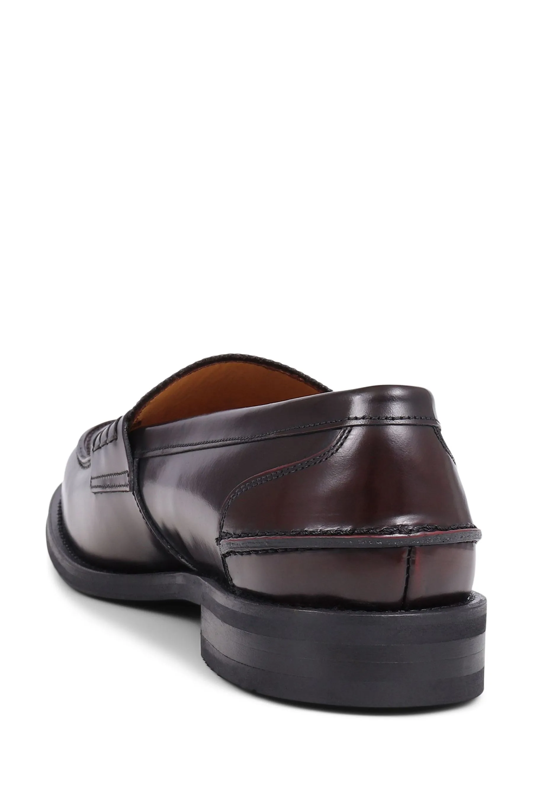 Jones Bootmaker Mocassini Penny Nero in pelle 2 Chorleywood    