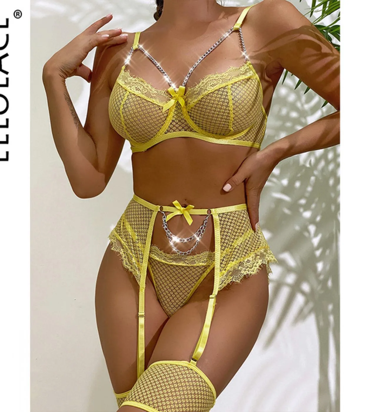 Lingerie Set Reggicalze Reggicalze Lingerie di lusso Reggicalze Set Lingerie