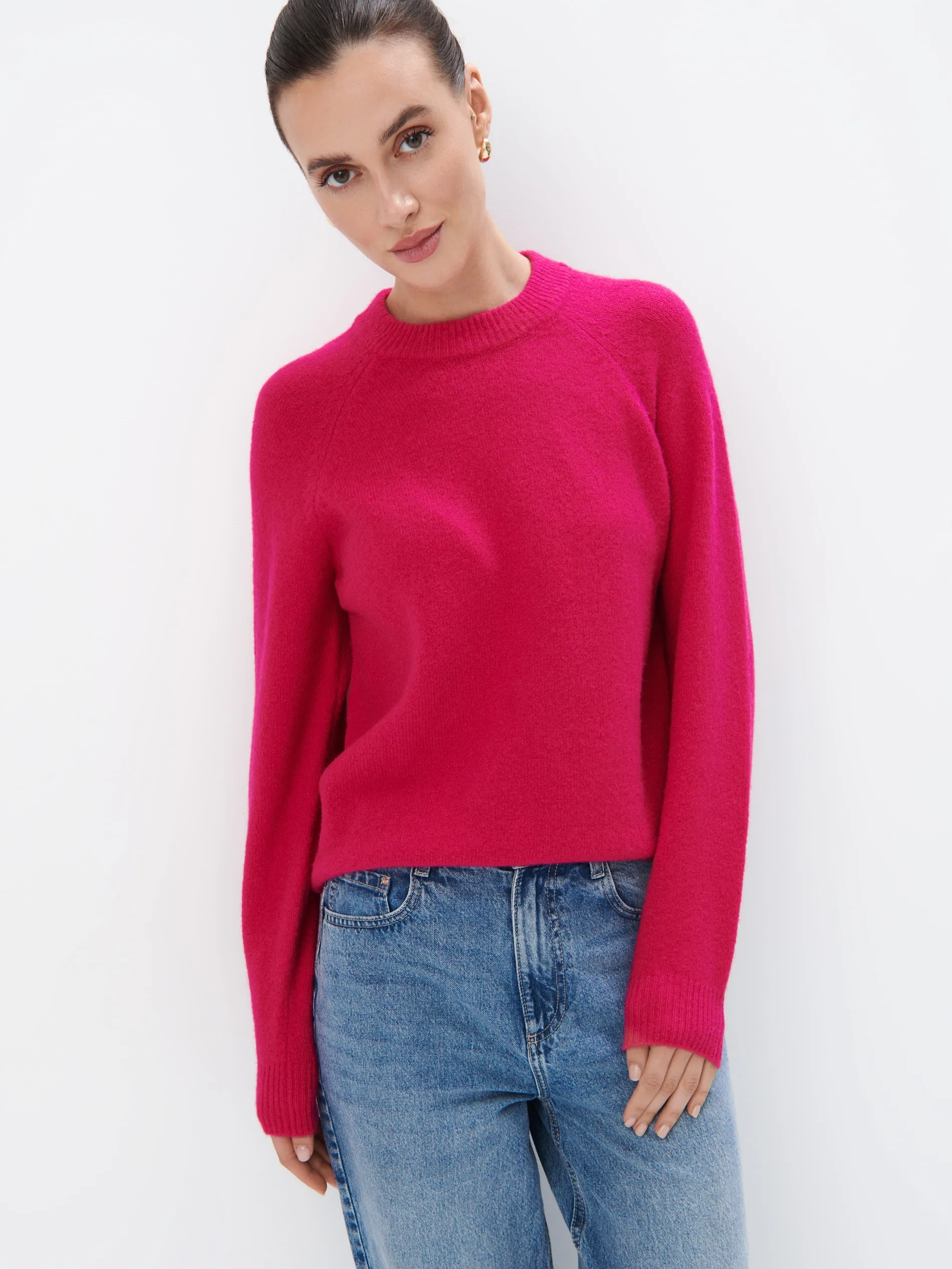 Maglione con collo rialzato