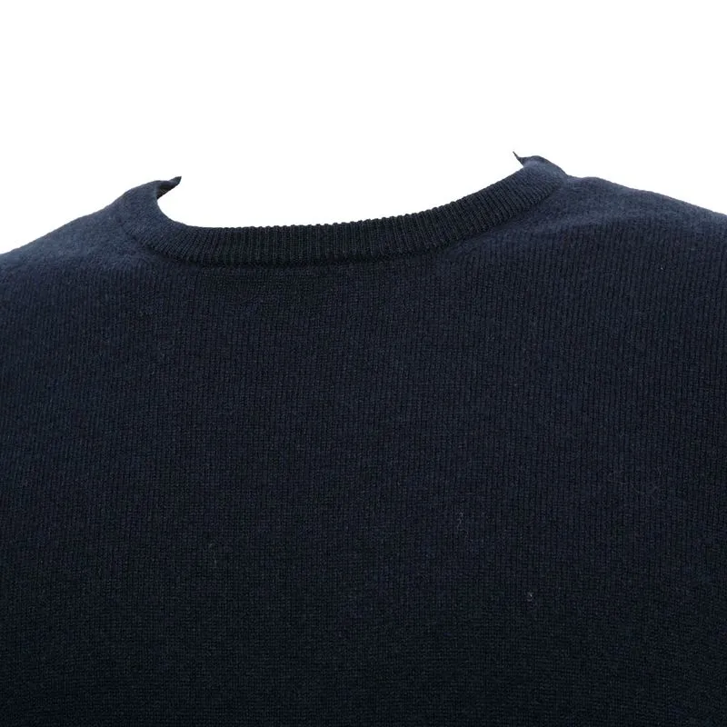 Maglione girocollo in lana e cashmere 