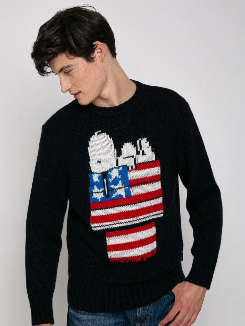 Maglione stampa jacquard snoopy | peanuts special edition