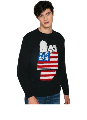 Maglione stampa jacquard snoopy | peanuts special edition