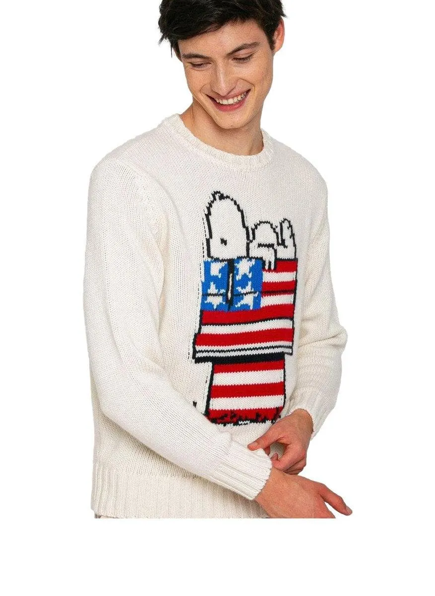 Maglione stampa jacquard snoopy | peanuts special edition