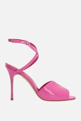  MANOLO BLAHNIK sandalo Hourani in vernice 