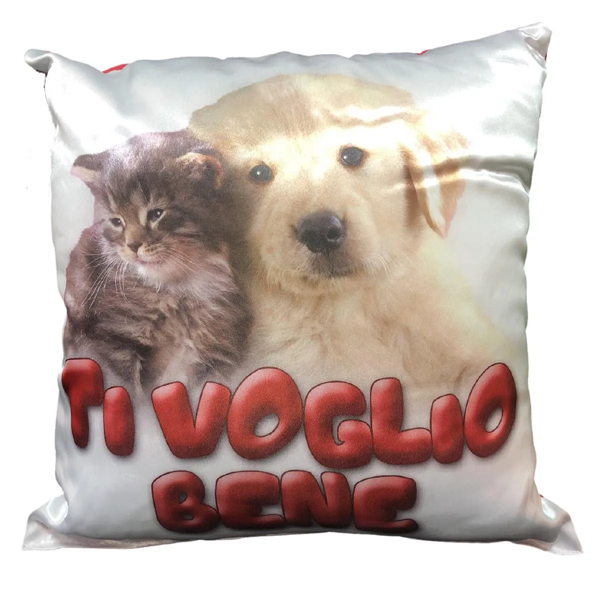 Mini Cuscino Ti Amo Ti voglio Bene Con Animali Con Ventosino 13 cm PS 21344