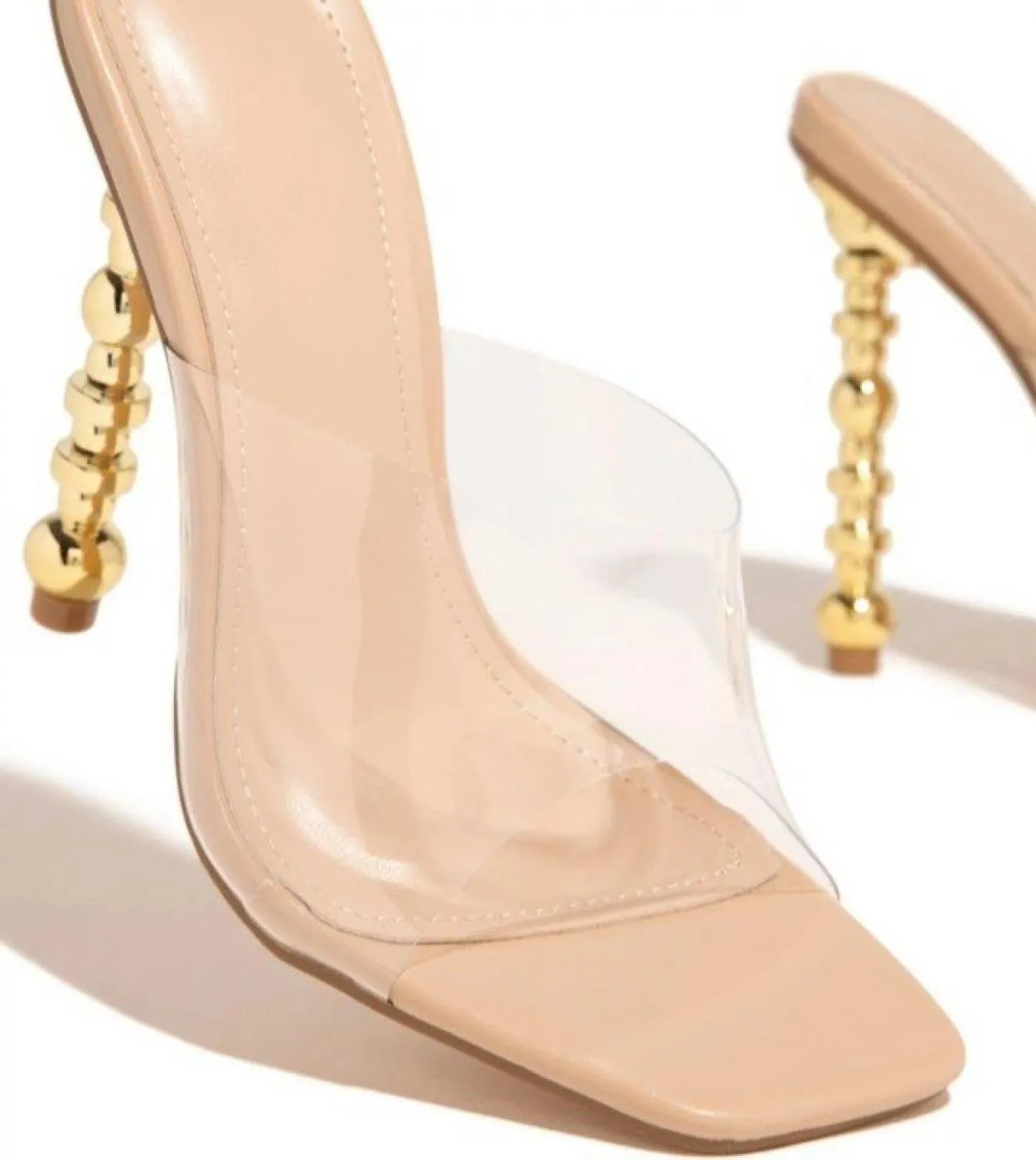 Moda Pvc Sandali da donna Estate Punta aperta Tacchi alti Pantofole trasparenti Scarpe da festa Décolleté scontati Zapatos Mujer