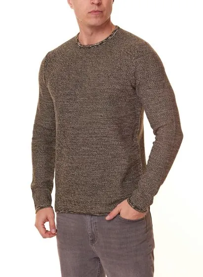 ONLY & SONS Niko Life Crew Knit Noos Maglione in maglia da uomo 22019979 Grigio/Nero