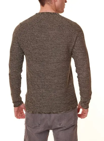 ONLY & SONS Niko Life Crew Knit Noos Maglione in maglia da uomo 22019979 Grigio/Nero