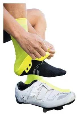 Paio di Copriscarpe Velotoze Alti in silicone con bottoni a pressione Viz Yellow