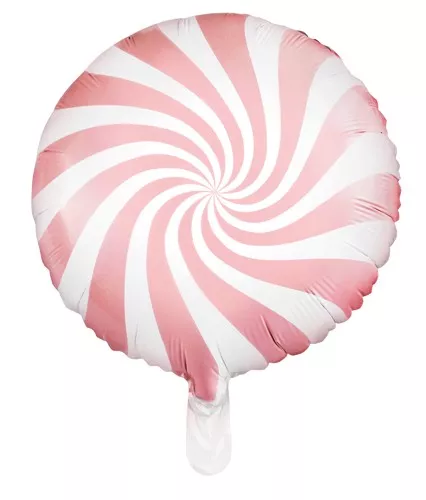 Palloncino caramella rosa pastello 45cm
