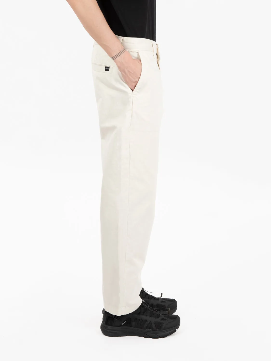 Pantaloni Jaga loose whisper white