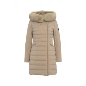 Piumino lungo Seriola ML 04 Fur beige