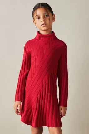 Reiss Cady Knitted Collo alto Vestito    