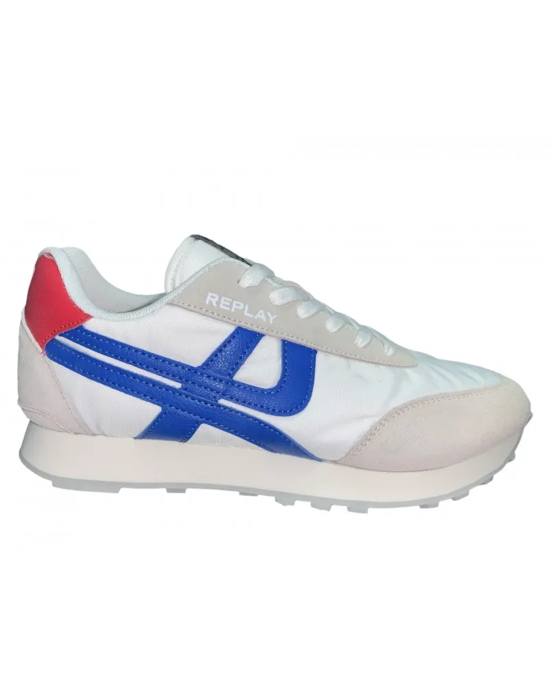 REPLAY RUDE VINTAGE sneakers scarpe uomo bianco