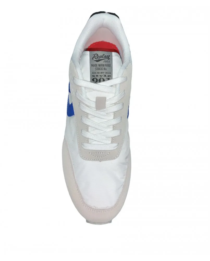 REPLAY RUDE VINTAGE sneakers scarpe uomo bianco