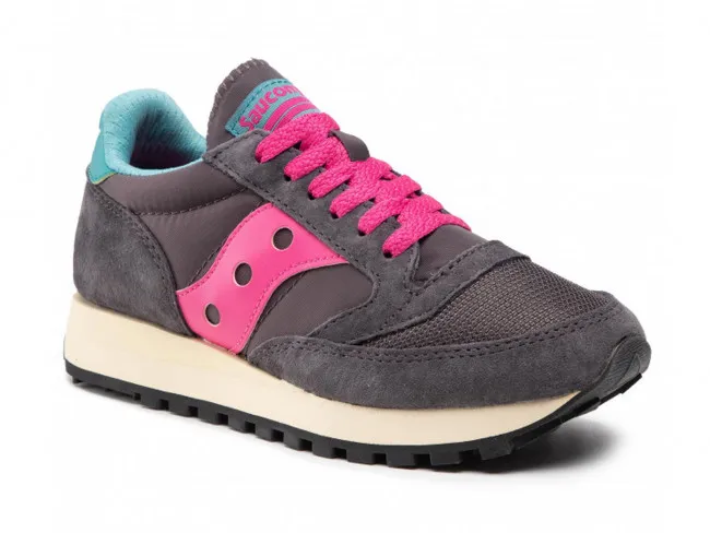 SAUCONY SCARPE DONNA  S60613 10  JAZZ ORIGINAL W DARK GREY PINK