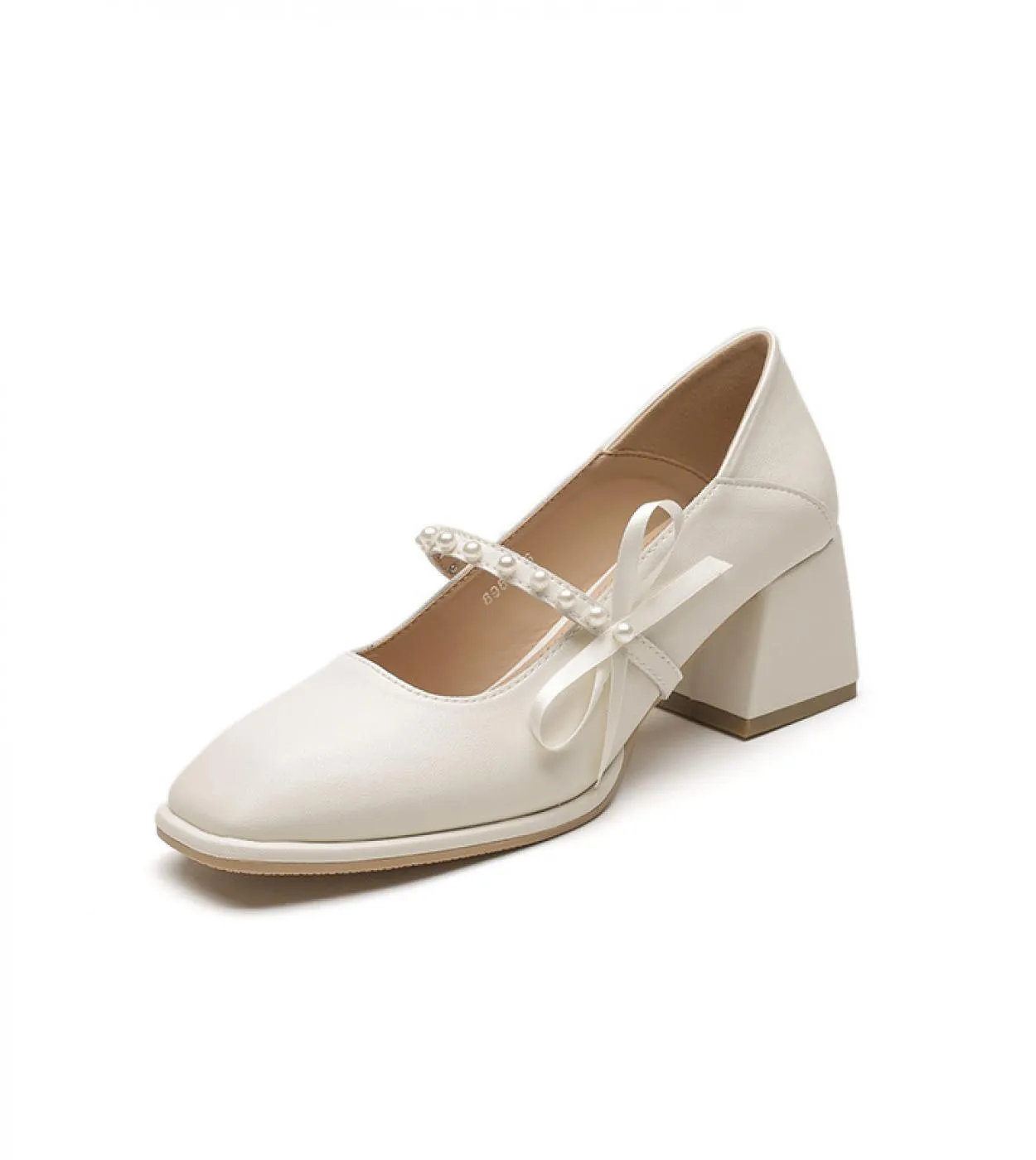 Scarpe Mary Jane in vera pelle per donna Scarpe eleganti da donna con perle per donna 2022 Scarpe autunnali di lusso firmate Shi
