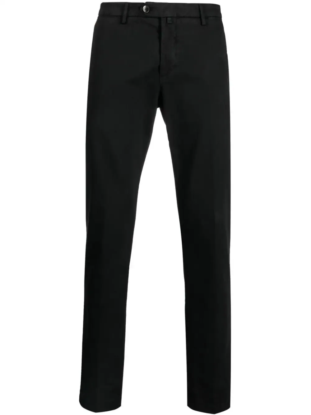 Slim Fit Trousers in Cotton / Black