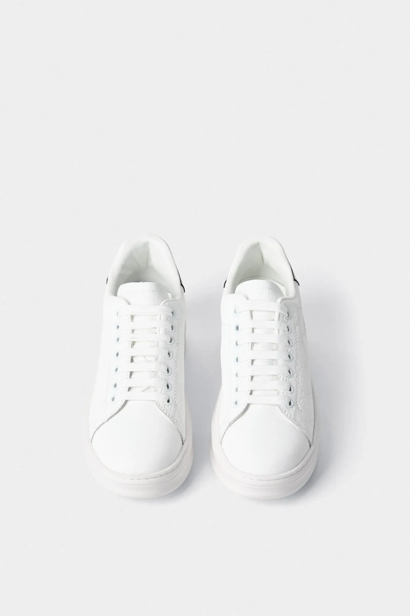 Sneakers Addict In Action Leather Bianco - Gaëlle Paris