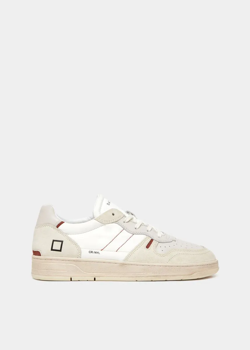 SNEAKERS Uomo DATE M401-C2-NY-WI - COURT 2.0 WHITE RED