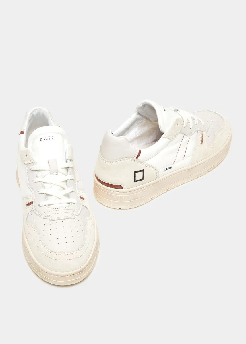 SNEAKERS Uomo DATE M401-C2-NY-WI - COURT 2.0 WHITE RED