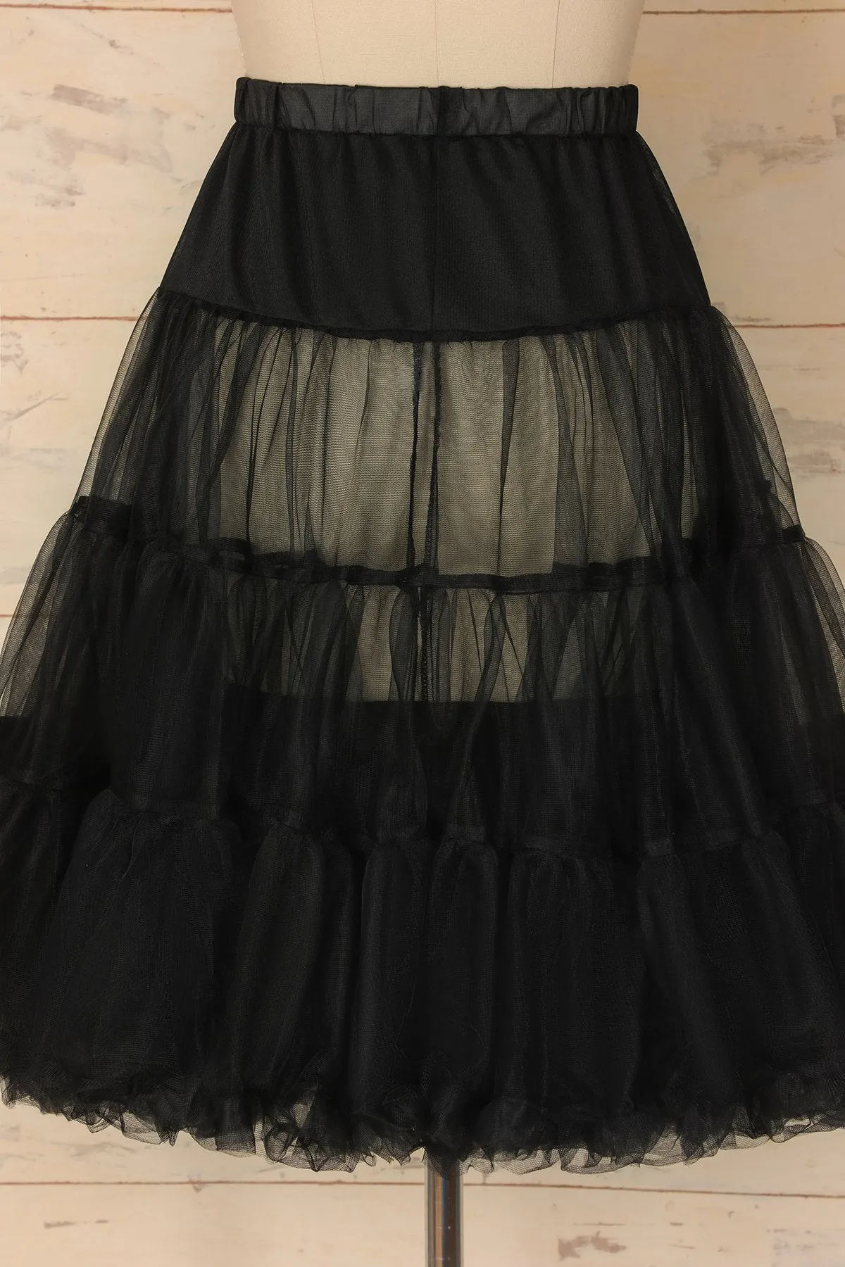 Sottoveste in tulle nero