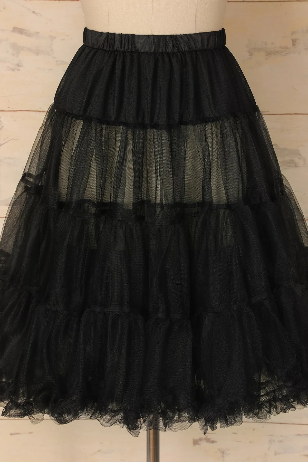 Sottoveste in tulle nero